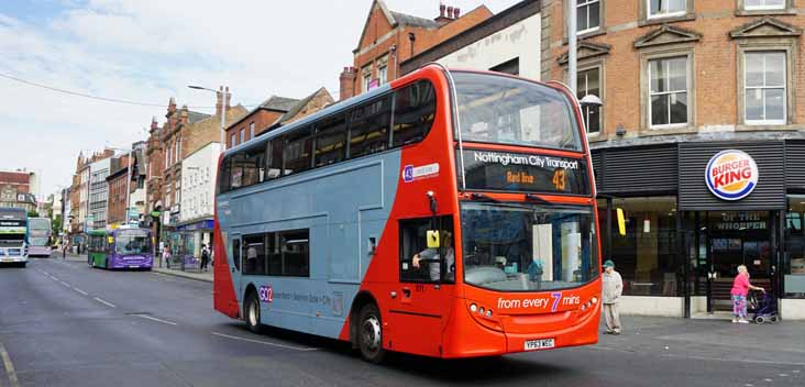 Nottingham Scania N230UD ADL Enviro400 611